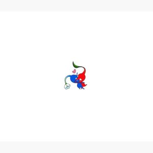 Blue and Red Pikmin Love Story Wall Tapestry - Image 3